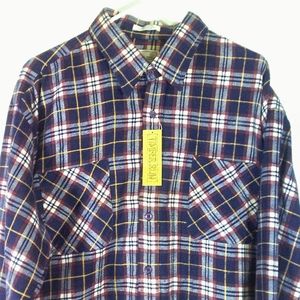 Timber Run Men Plaid Flannel Shirt Size: XXL